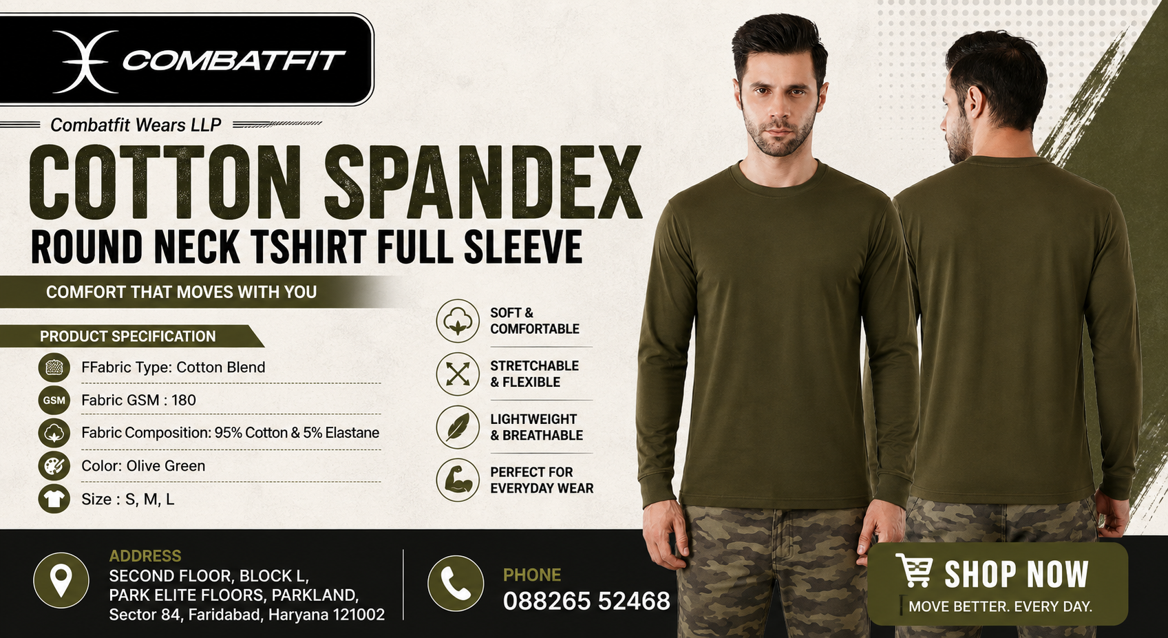 Cotton Round Neck Tshirt